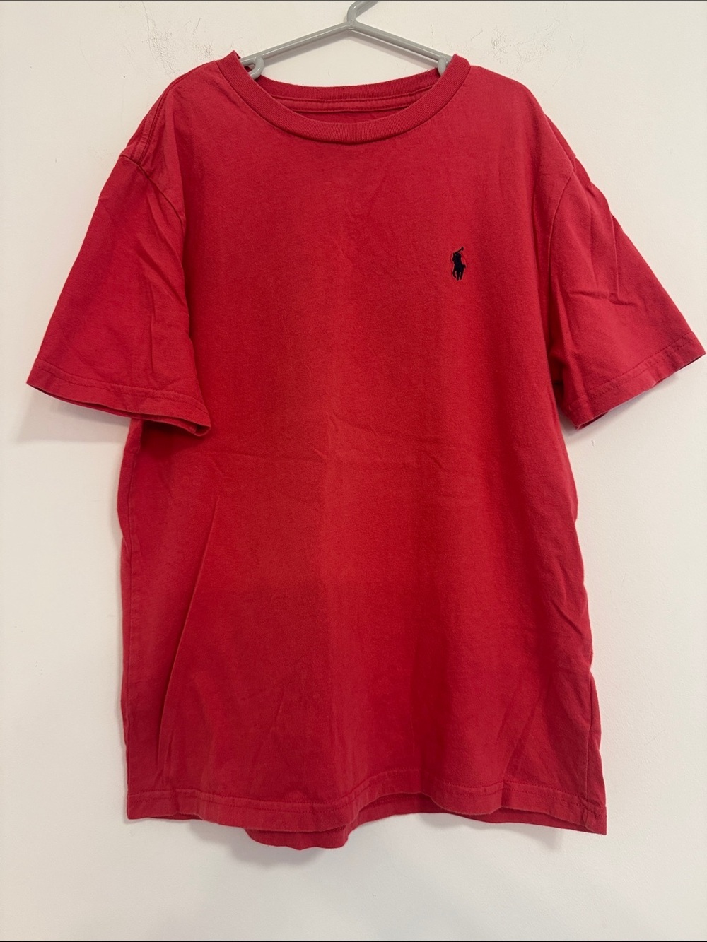 Polo by Ralph Lauren Short-Sleeve Crew Tee in Red with Navy Pony